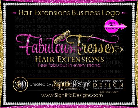 Hair Extensions Logo Hair Logo Design Hair Collection Logo Gold And