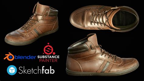 Texturing Leather Shoes In Substance Painter 2 Youtube
