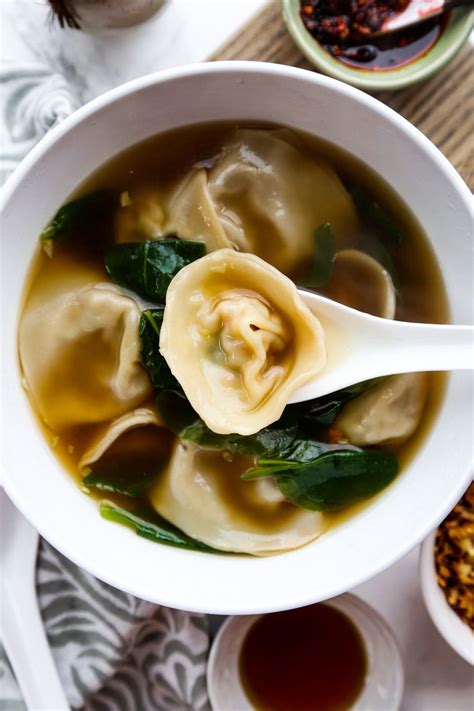 Easy Homemade Wonton Soup Pickled Plum Food And Drinks