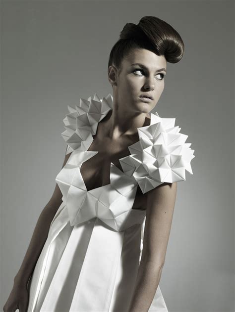 nintai origami inspired geometric dresses strictlypaper