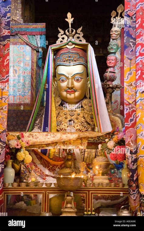 Striking Statue In The Jokhang Temple Lhasa Tibet Stock Photo Alamy