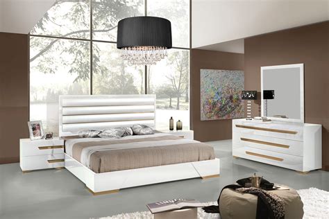 Expert interior designers · 100+ retail partners Nova Domus Juliet Italian Modern White & Rosegold Bedroom Set