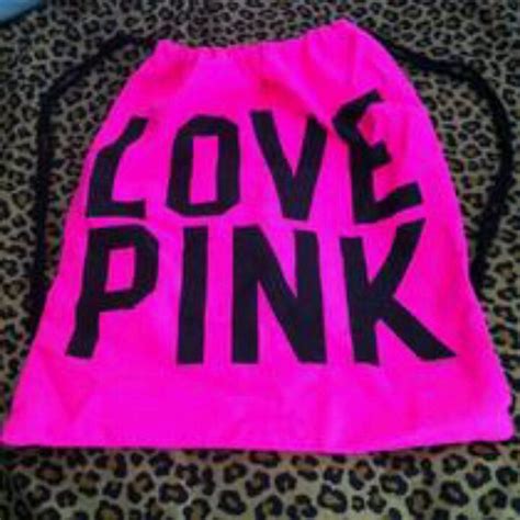 Vs Love Pink Cinch Bag Looooove Cinch Backpacks Cinch Bag Pink
