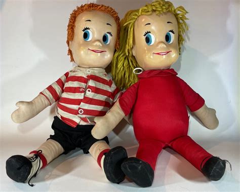 Vintage Mattel Brother Matty And Sister Belle Talking Doll Etsy