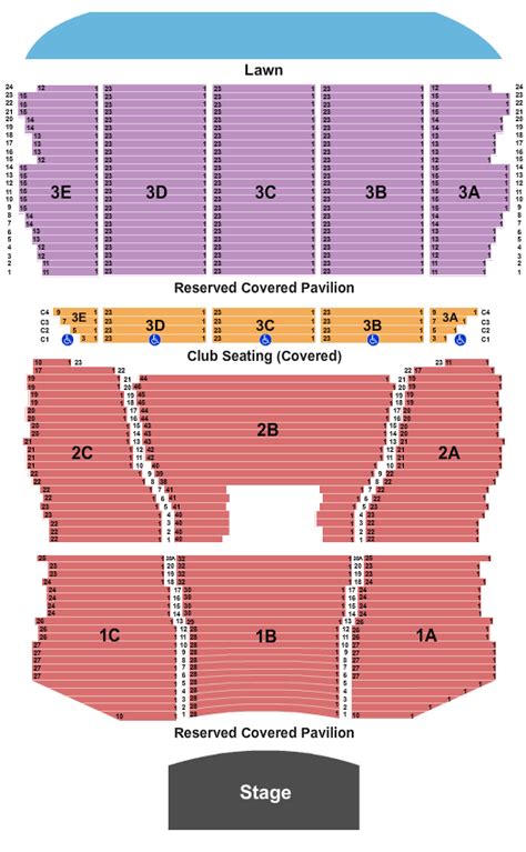 Leader Bank Pavilion Seating Chart With Rows