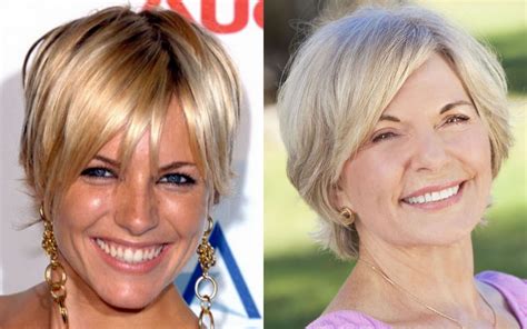 Short Haircut Images For Older Women And Pixie Bob Fine Hair Style 2018