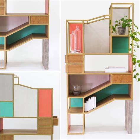 Pastel Bookshelf Design Furniture Design Design Interior Design