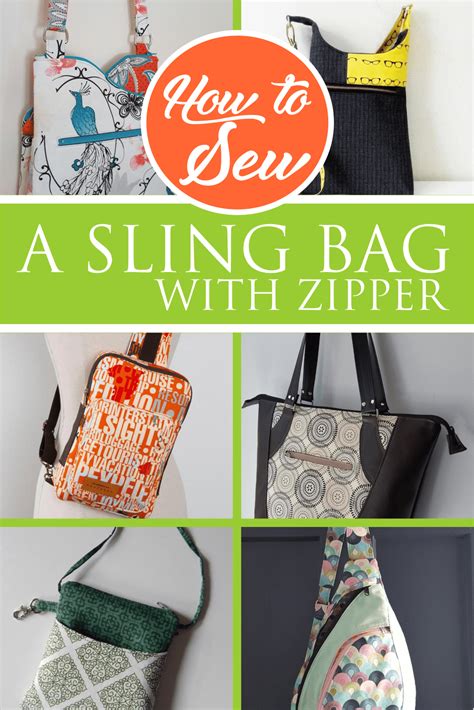 How To Sew A Sling Bag With Zipper Patterns Tutorials And Courses