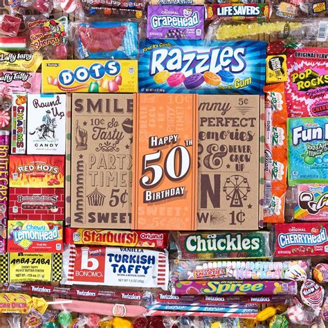 Vintage Candy Co 50th Birthday Candy T Assortment Milestone 50 Bday