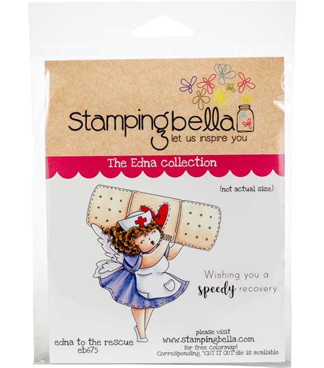 Stamping Bella 2 Pk Rubber Cling Stamps Edna To The Rescue Joann
