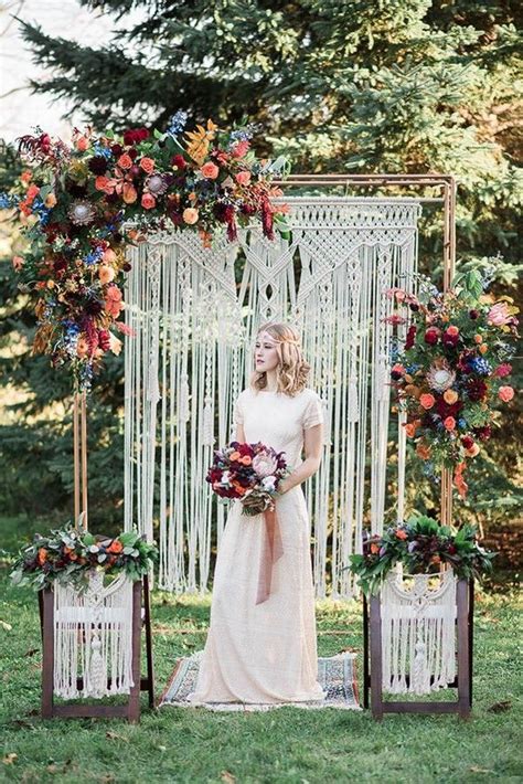 20 Boho Wedding Arches Altars And Backdrops Page 2 Hi Miss Puff Bohemian Wedding Arch