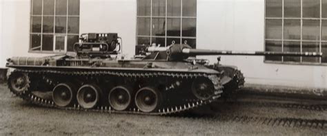 Filekranvagn Chassis During Suspension Testing For The S Tank Project