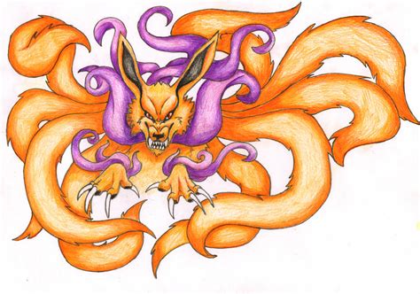 9 Tailed Demon Fox Kyuubi By Leafyful On Deviantart