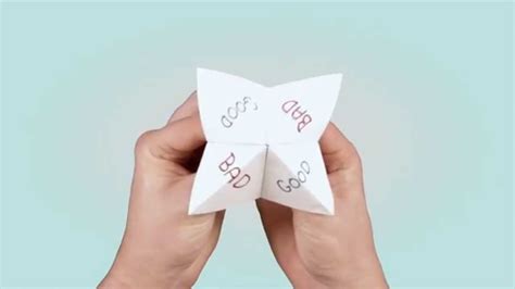 Origami Ideas Origami Paper Fortune Teller Video