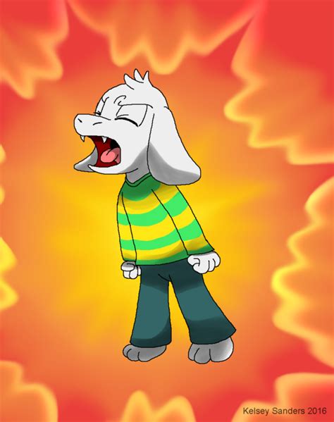 Undertale Asriel Screaming By Kelseyedward On Deviantart