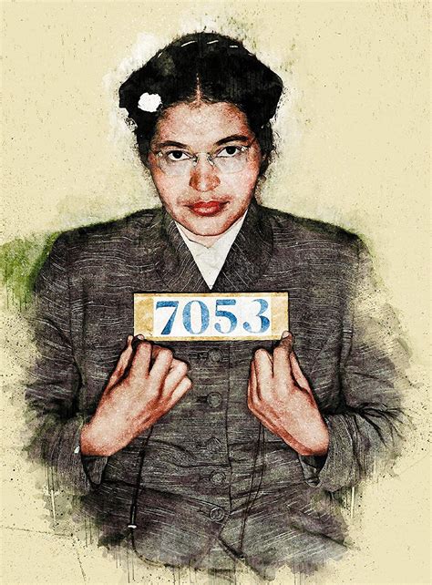 Rosa Parks Civil Rights Activist Black History 11 X 14 Etsy