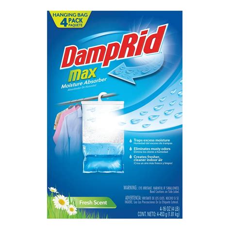 Damprid High Capacity Moisture Absorber Hanging Bag 4 Pk Walmart