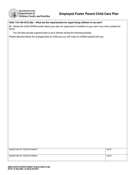 Dcyf Form 10 406 Fill Out Sign Online And Download Fillable Pdf