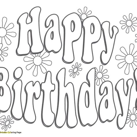 Birthday cake age 6 coloring page 1. Happy Birthday Brother Coloring Pages at GetColorings.com ...