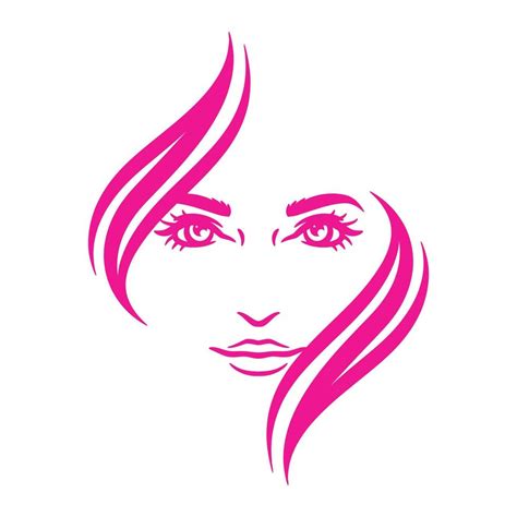 Woman Face Logo Design Template 6050357 Vector Art At Vecteezy
