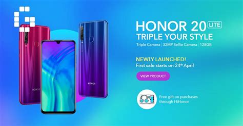 The smartphone will be released in multiple markets such as europe and southeast asia, including india in the near future. HONOR 20 Lite will be available in Malaysia at RM949 from ...