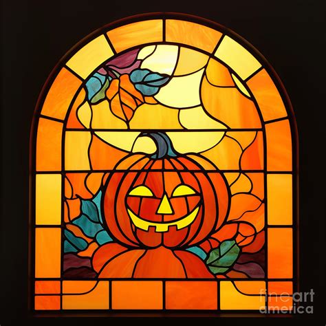 Halloween Cute Pumpkin Art For Window Digital Art By Fine Erotic Fine Art America