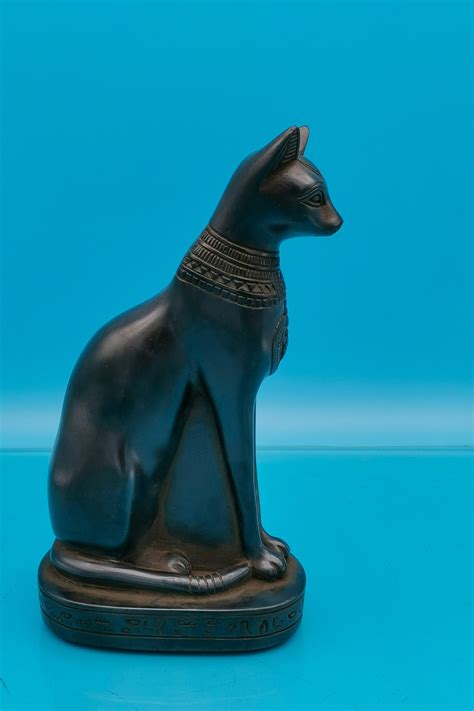 egyptian goddess bastet cat statue made in egypt etsy