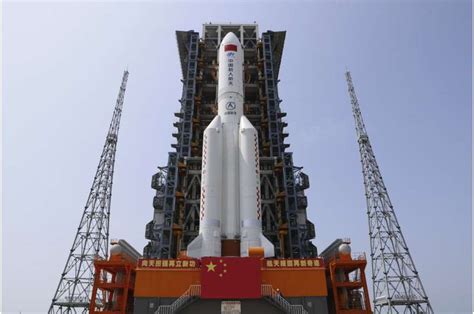 The rocket, a long march 5b, just launched the first piece of a new space station china is building. China to launch Heavenly Harmony space station core module