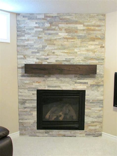 Stacked Stone And Wood Fireplace Download Fireplaces With Mantels