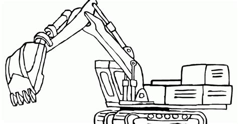 Halo Anak-Anak, Mewarnai Gambar Excavator Yuk - Contoh Anak PAUD