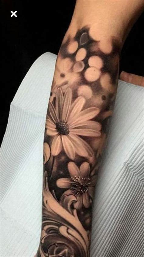 Sleeve Daisy Flower Tattoo Girlterestmag
