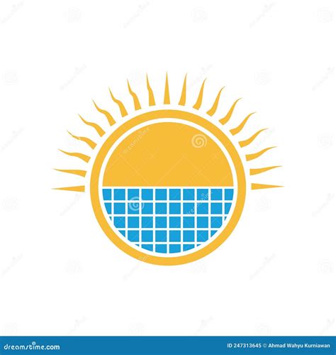 Solar Panel Logo Stock Vector Illustration Of Light 247313645