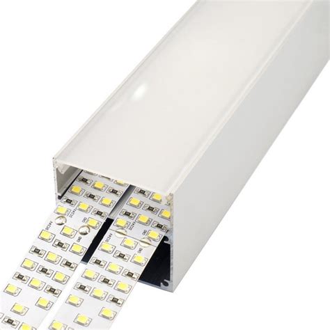 Perfil De Aluminio Superficie Para Tira LED Con Difusor 5050 2M