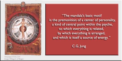 Cg Jung The Mandalas Basic Motif Is The Premonition Of A Center Of