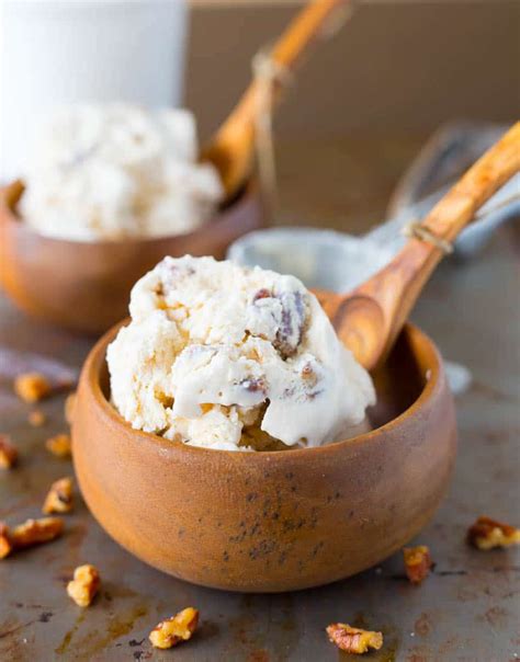 Homemade Butter Pecan Ice Cream Recipe Brown Sugar Food Blog