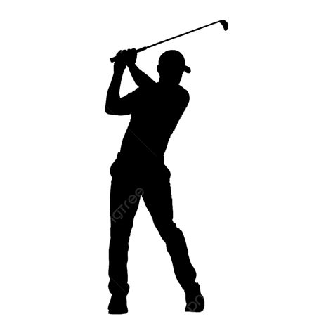 Golf Silhouette Golfman Game Golf Golf Png Transparent Clipart Image