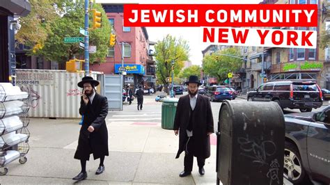 Hasidic Jewish Community South Williamsburg New York City Walking