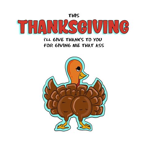 Naughty Turkey Happy Thanksgiving Card Boomf