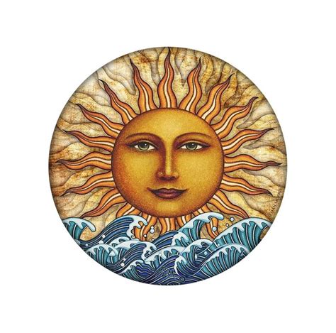 Sun Vinyl Sticker Celestial Decal By Dan Morris Ocean Etsy Vinyl
