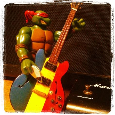 Ninja Turtle Playing A Guitar Guitar Pick Music Instruments Ninja