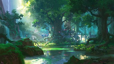 Anime Forest Background Simple Mundopiagarcia