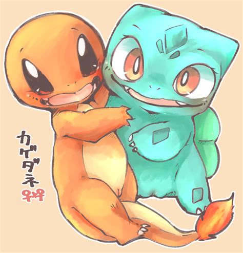 Rule 34 Blush Bulb Bulbasaur Charmander Clitoris Countershading Doneru Duo Embrace Fangs