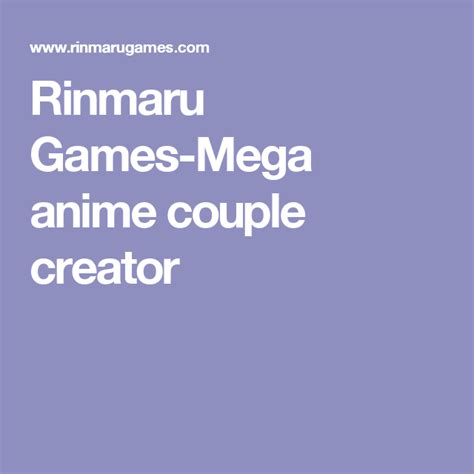 Anime Avatar Couple Creator Ascension Couple Creator Human By Rinmaru
