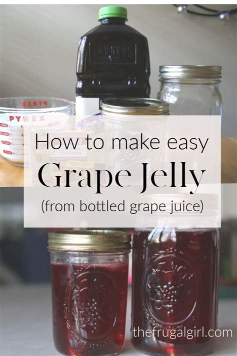 How To Make Homemade Grape Jelly From Prepared Juice Recipe