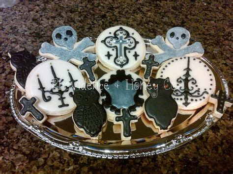 Gothic Halloween Cookies Halloween Cookies Fun Cookies Fall Cookies