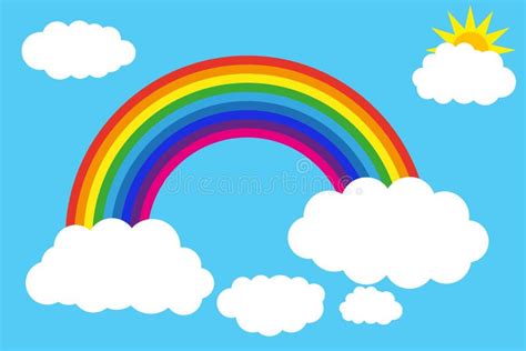 A Beautiful Rainbow Over The Sky 358973 Vector Art At Vecteezy 194