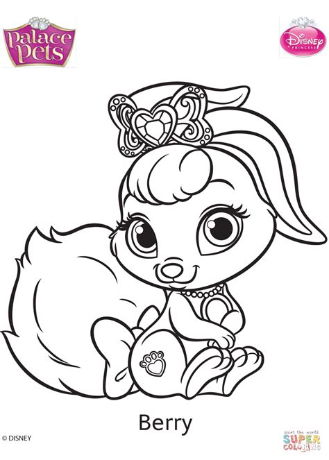 It´s great as part of the party activities, to give it to your palace pet guests as part of the party favors, to. Palace Pets Berry coloring page | Free Printable Coloring ...
