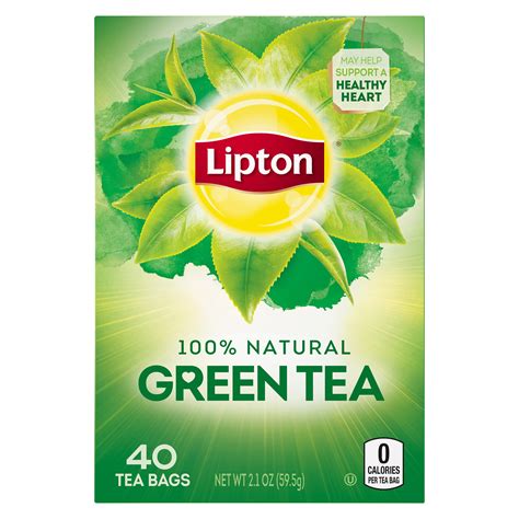 Lipton 100 Natural Tea Green Tea Bags 40 Ct