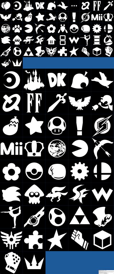 Nintendo Switch Super Smash Bros Ultimate Series Icons The