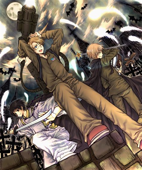 Roony Pixiv America Hetalia Egon Spengler Japan Hetalia